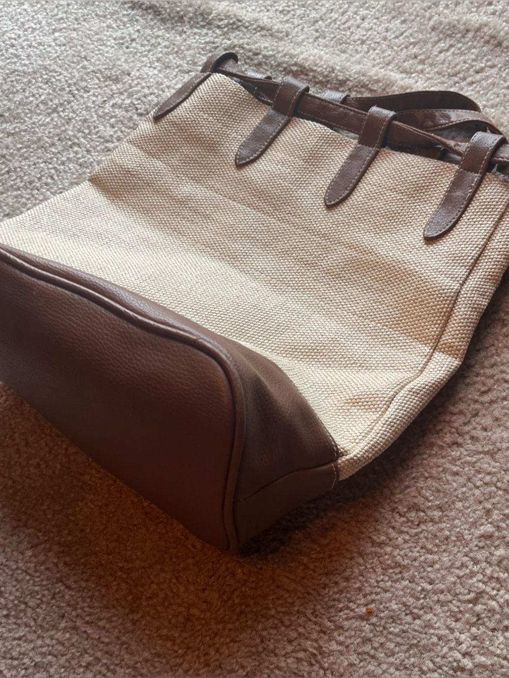 Liz Claiborne tan and brown bag